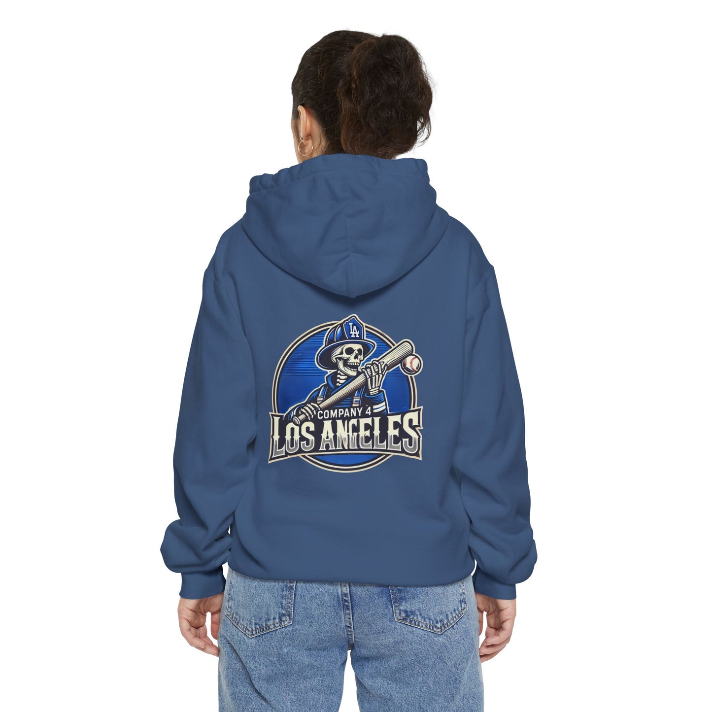 LA Skelly Firefighter Hoodie