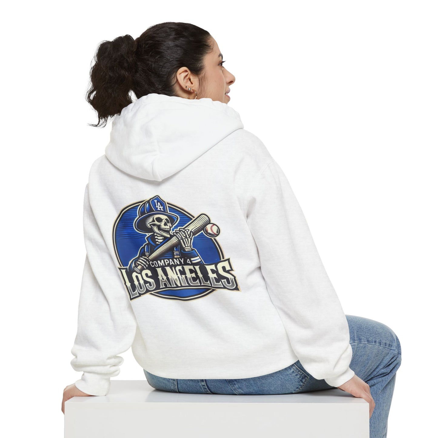 LA Skelly Firefighter Hoodie