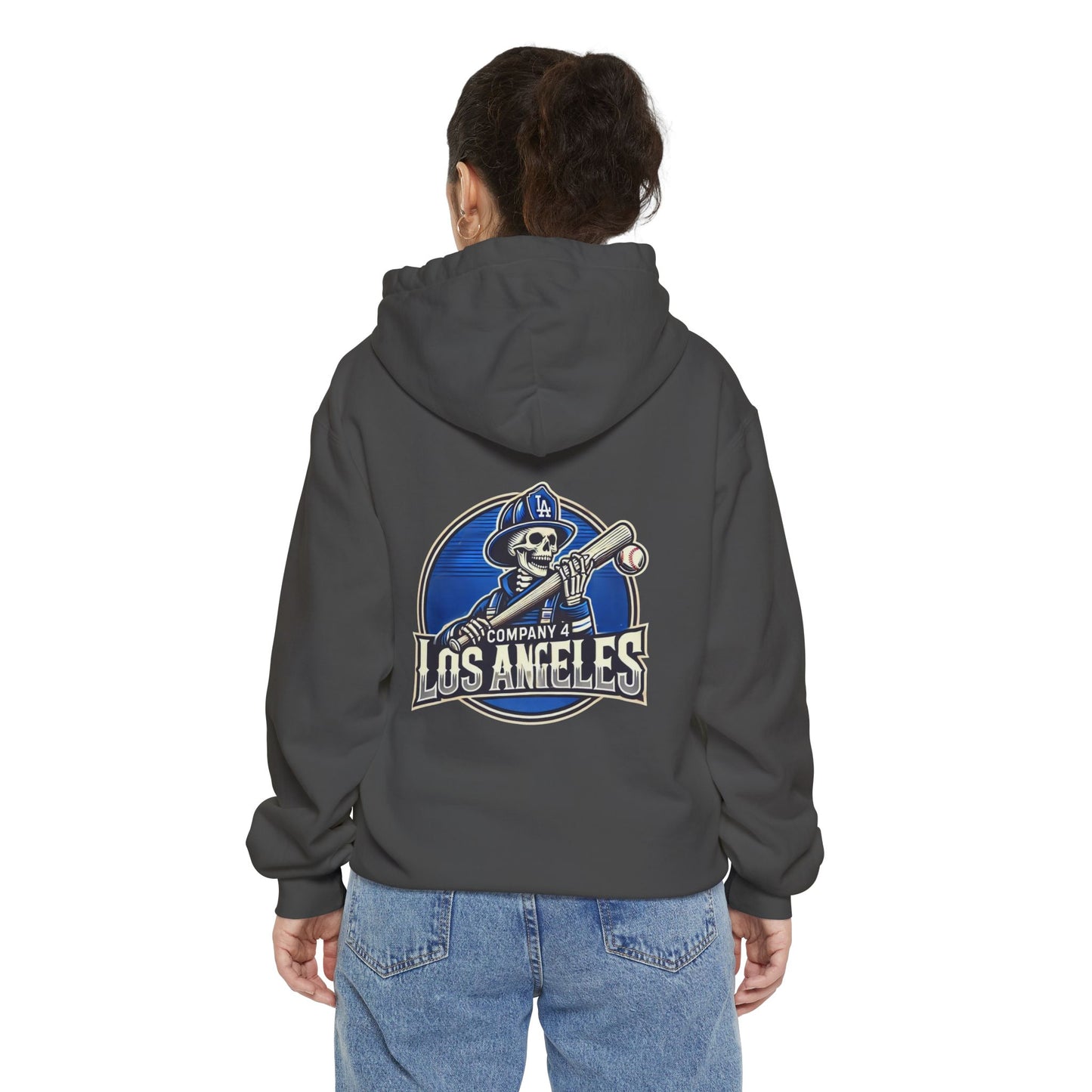 LA Skelly Firefighter Hoodie