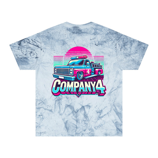 Tie Dye Fire Truck T-Shirt