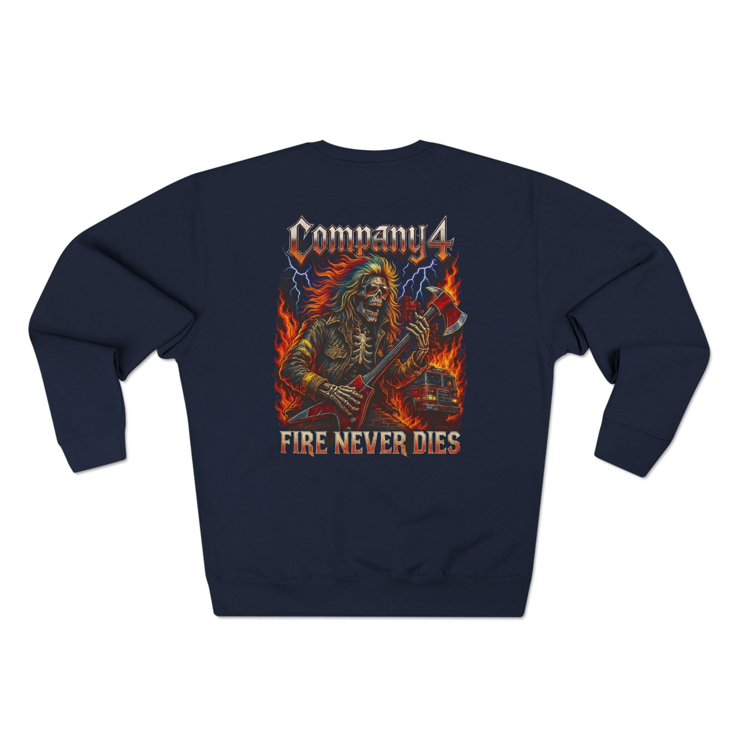 Heavy Metal Band Tee Unisex Crewneck Sweatshirt - Company 4 Rocker Design